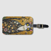 Celestial Feline in goud Bagagelabel (Voorkant (horizontaal))