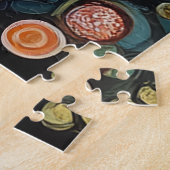 Celestial Feline in goud Legpuzzel (Zijkant)