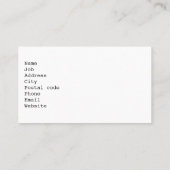 Celestial Feline in goud Visitekaartje (Achterkant)