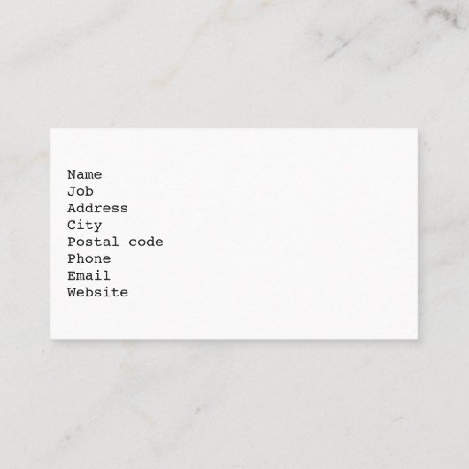 Celestial Feline in goud Visitekaartje (Achterkant)