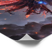 Celestial Fire en Ice Sorceress meisje Poster (Hoek)