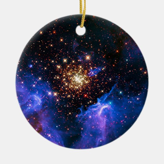 Celestial Fireworks Keramisch Ornament (Voorkant)