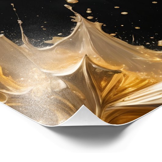 Celestial Flake – Baroque Winter Glamour Foto Afdruk (Hoek)