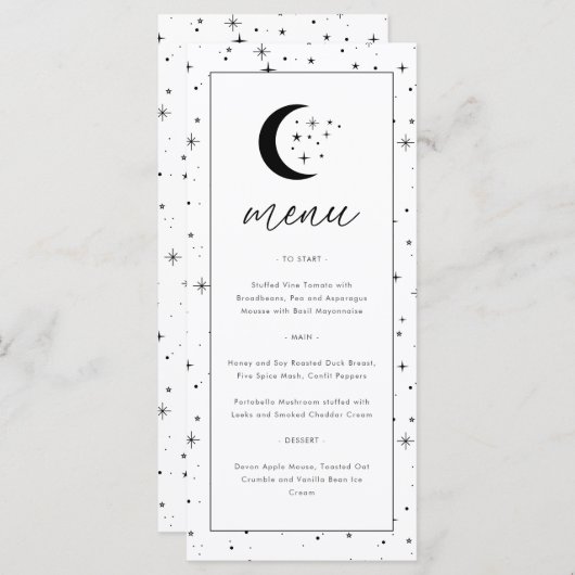 Celestial Flat Menu (Voorkant / Achterkant)