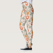Celestial Floral Sunburst Seamless Pattern Design Leggings (Links)