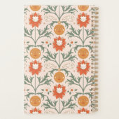 Celestial Floral Sunburst Seamless Pattern Design Planner (Achterkant)