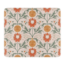 Celestial Floral Sunburst Seamless Pattern Design Snijplank