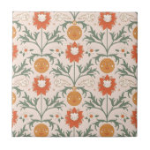 Celestial Floral Sunburst Seamless Pattern Design Tegeltje (Voorkant)