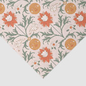 Celestial Floral Sunburst Seamless Pattern Design Tissuepapier (Detail)