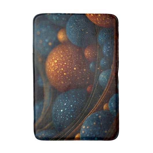 Celestial Flow: Abstracte sferen in beweging Badmat (Voorkant Verticaal)