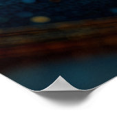 Celestial Flow: Abstracte sferen in beweging Poster (Hoek)