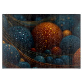 Celestial Flow: Abstracte sferen in beweging Snijplank (Voorkant)