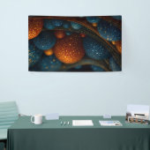 Celestial Flow: Abstracte sferen in beweging Spandoek (Beurs)
