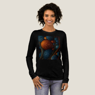 Celestial Flow: Abstracte sferen in beweging Tri-Blend Shirt