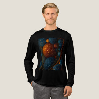 Celestial Flow: Abstracte sferen in beweging Tri-Blend Shirt