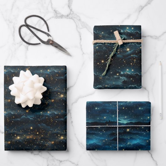 Celestial fluistert inpakpapier vel (Voorkant)