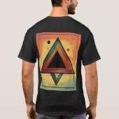 "Celestial Forces: Zwaartekracht & Magnetisme T-sh T-shirt (Achterkant)