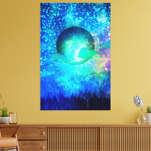 Celestial Forest Canvas Afdruk (Insitu (Woonkamer))