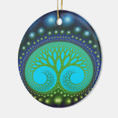 Celestial Forest Natuur Pattern Abstract Art Keramisch Ornament (Links)