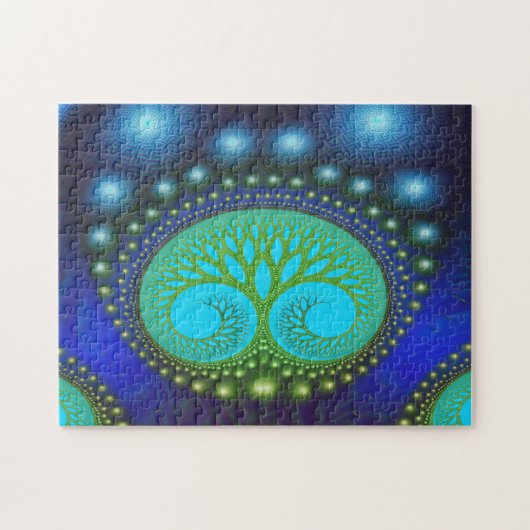 Celestial Forest Natuur Pattern Abstract Art Legpuzzel (Horizontaal)