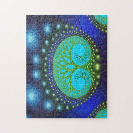 Celestial Forest Natuur Pattern Abstract Art Legpuzzel (Verticaal)