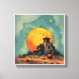 Celestial Fortress Canvas Afdruk