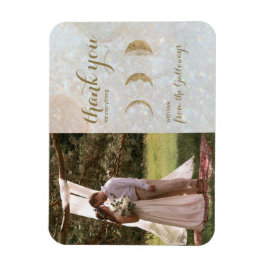 Celestial Foto Zodiac Moon Blue Wedding Hartelijk  Magneet