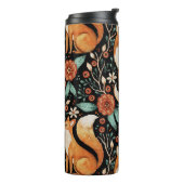 Celestial Fox in a Starry Night Sky Thermosbeker (Gedraaid links)