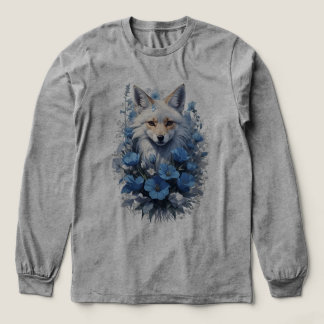 Celestial Fox in Blue Bloom Tri-Blend Shirt