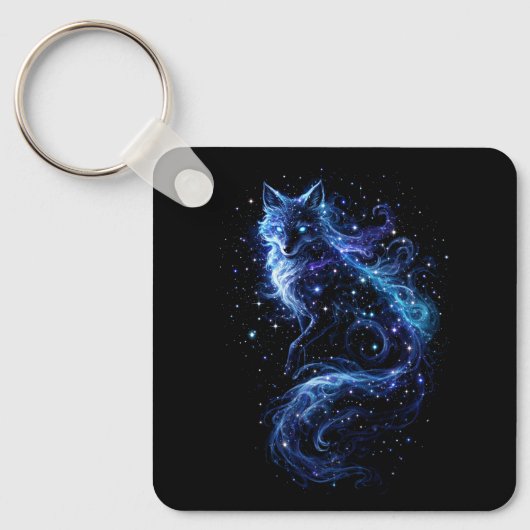 Celestial Fox Spirit Sleutelhanger (Voorkant)