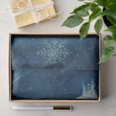 Celestial Fox & Winter Moon Gotische Fantasy  Tissuepapier (Geschenk)