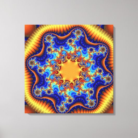 Celestial Fractalscope Canvas Afdruk (Voorkant)