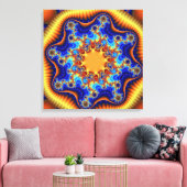 Celestial Fractalscope Canvas Afdruk (Insitu (Woonkamer))