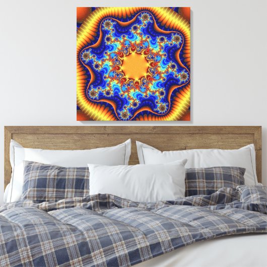 Celestial Fractalscope Canvas Afdruk (Insitu (Slaapkamer))
