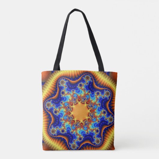 Celestial Fractalscope Canvas tas (Achterkant)
