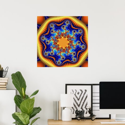 Celestial Fractalscope Poster (Thuiskantoor)
