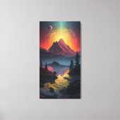 Celestial Fusion: Uitgerekte Canvas Prints van Lek (Voorkant)