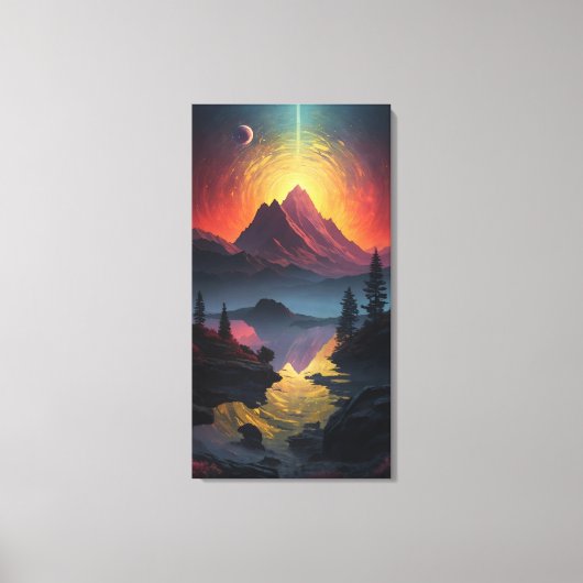 Celestial Fusion: Uitgerekte Canvas Prints van Lek (Voorkant)