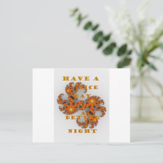 Celestial Galactic heeft een mooie dag en betere n Briefkaart (Staand voorkant)