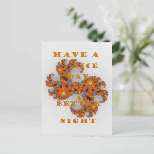 Celestial Galactic heeft een mooie dag en betere n Briefkaart (Staand voorkant)