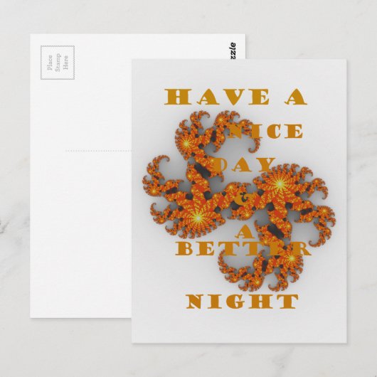 Celestial Galactic heeft een mooie dag en betere n Briefkaart (Voorkant / Achterkant)