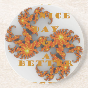 Celestial Galactic heeft een mooie dag en betere n Zandsteen Onderzetter