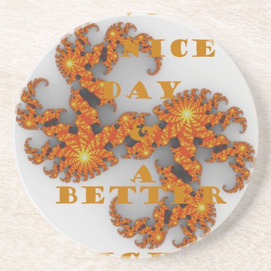 Celestial Galactic heeft een mooie dag en betere n Zandsteen Onderzetter (Voorkant)