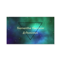 Celestial galaxy Astrology Green Triangle Chic