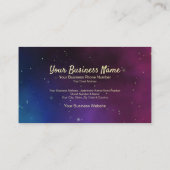 Celestial Galaxy Astronomy Science Elegant Visitekaartje (Achterkant)