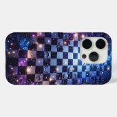 Celestial Galaxy Checkerboard Phone Case - Magical (Achterkant (horizontaal))