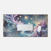 Celestial Galaxy Desk Mat met geometrische accente (Keyboard & Muis)