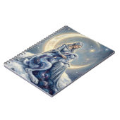 Celestial Galaxy Hare Moon Goddess Fantasy Art Notitieboek (Linkerzijde)