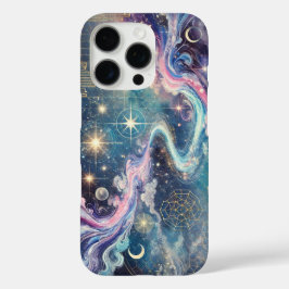 Celestial Galaxy iPhone 16 Hoesje met geometrische