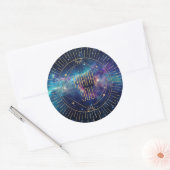 Celestial Galaxy Maan Bedankt Sticker (Envelop)